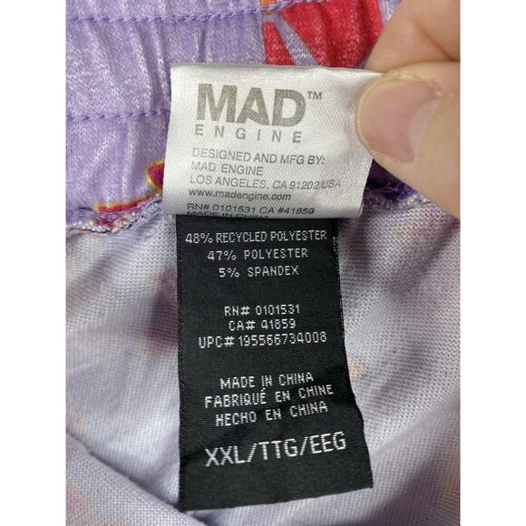 Bratz Women's Sleep Pajama Pants Sz XXL Purple Floral Fleece Pull On Cozy Boho - Picture 9 of 10